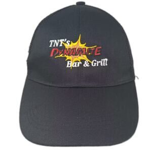 KNG Trucker Hat Black Yellow OS TNT's Dynamite Bar & Grill Snapback Adjustable